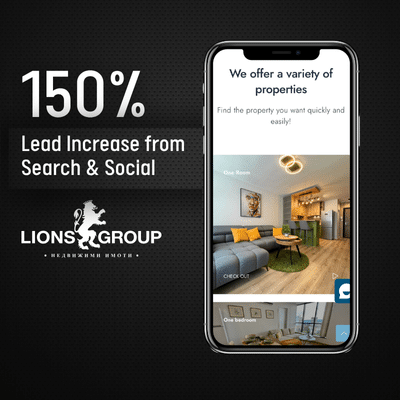Lions Group - 150% Lead Increase from Search and Social Campaigns